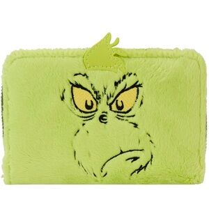 Loungefly Dr Seuss Plush Grinch Glow Cosplay Zip Around Wallet